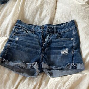 American Eagle Outfitters Dark Blue Jean Shorts